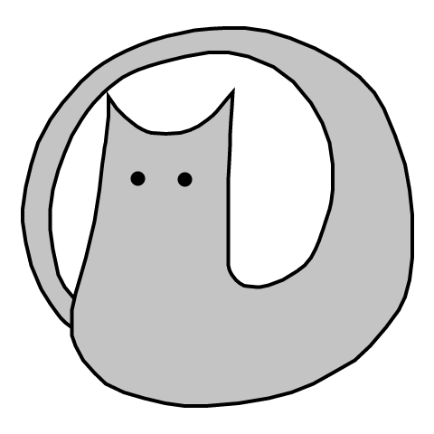 极客艾特 Logo：蚯蚓猫
